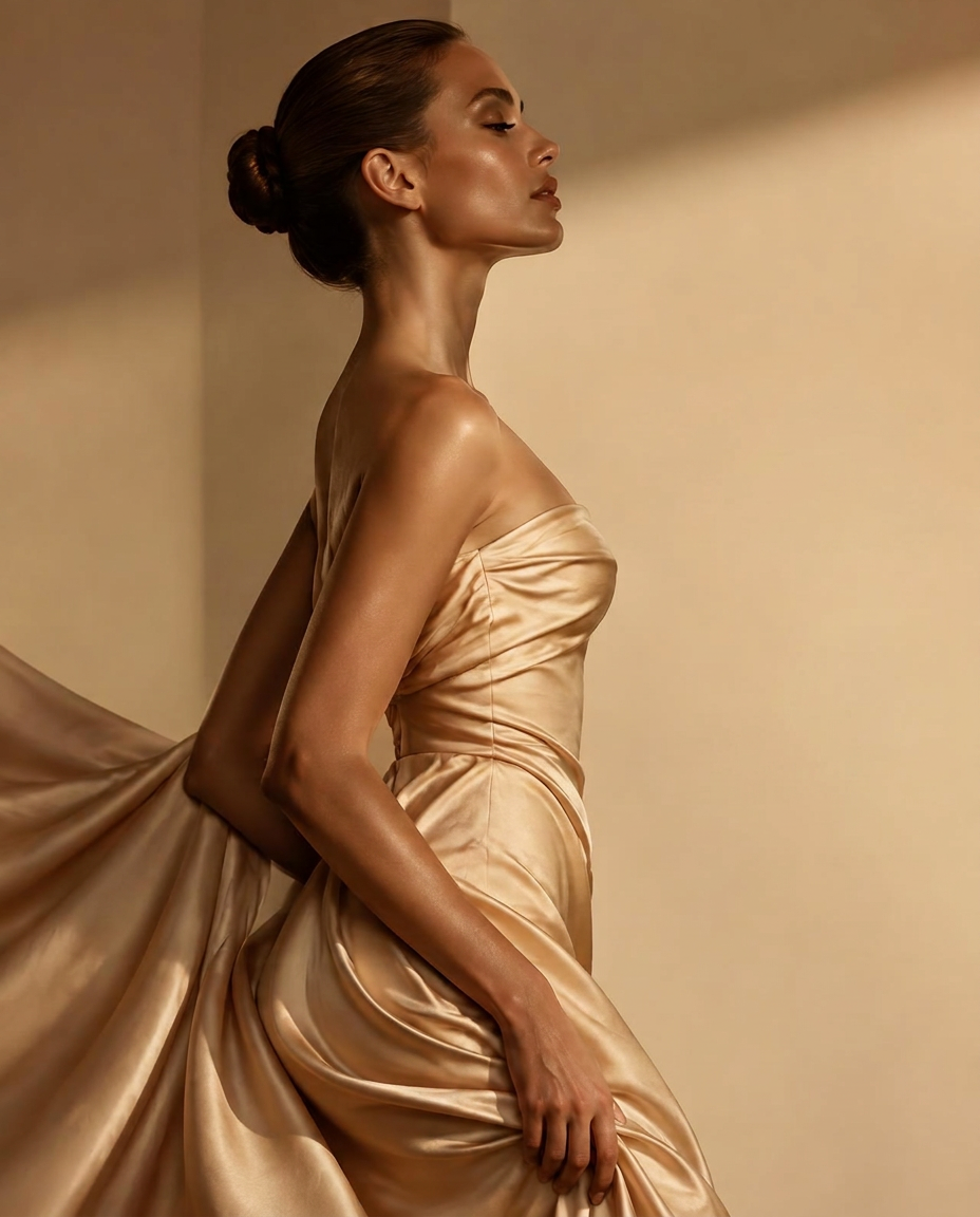 Elegant sculpted silhouette